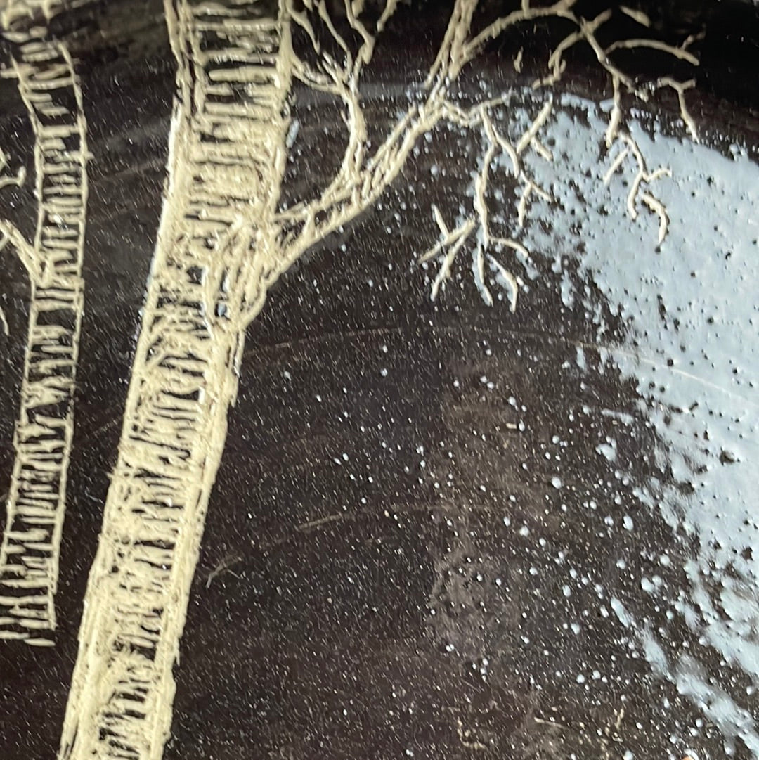 Bord met bomen tekening